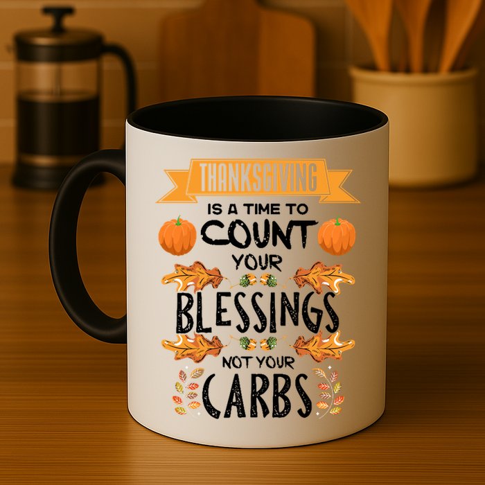 Thanksgiving Is A Time To Count Your Blessings Not Your Carbs Mug