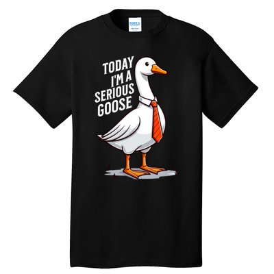 Today IM A Serious Goose Funny Silly Goose Cute Tall T-Shirt