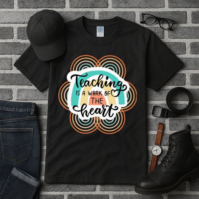 Teaching Is A Work Of The Heart Tall T-Shirt