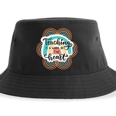 Teaching Is A Work Of The Heart Sustainable Bucket Hat