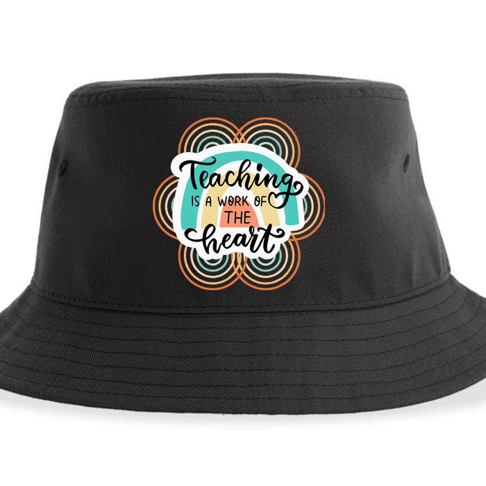 Teaching Is A Work Of The Heart Sustainable Bucket Hat