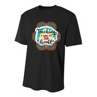 Teaching Is A Work Of The Heart Youth Performance Sprint T-Shirt