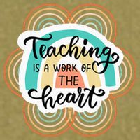 Teaching Is A Work Of The Heart Garment-Dyed Women's Muscle Tee