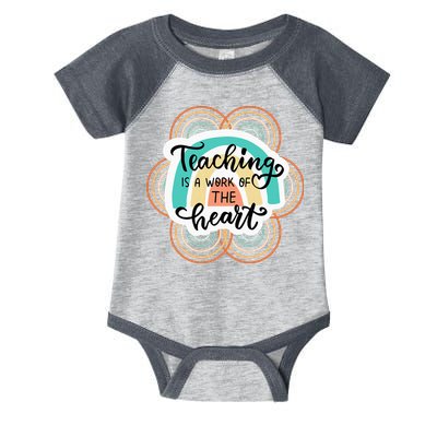 Teaching Is A Work Of The Heart Infant Baby Jersey Bodysuit