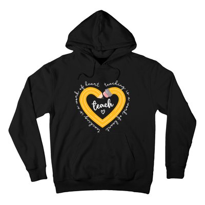 Teaching Is A Work Of Heart Teacher Back To School Hoodie