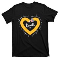 Teaching Is A Work Of Heart Teacher Back To School T-Shirt