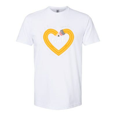 Teaching Is A Work Of Heart Teacher Back To School Softstyle CVC T-Shirt