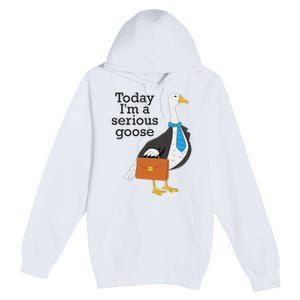 Today IM A Serious Goose Funny Goose Premium Pullover Hoodie