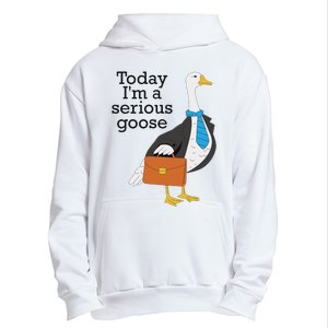 Today IM A Serious Goose Funny Goose Urban Pullover Hoodie