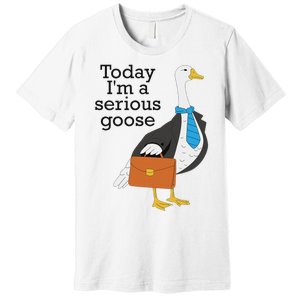 Today IM A Serious Goose Funny Goose Premium T-Shirt