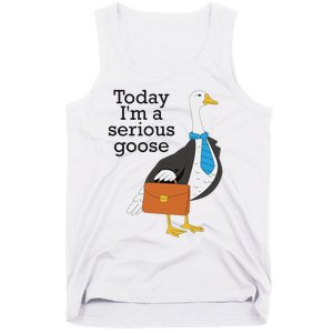 Today IM A Serious Goose Funny Goose Tank Top