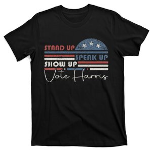 Trump Is A Scab Speak Up Stand Up Show Up Vote Harris Retro T-Shirt