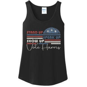 Trump Is A Scab Speak Up Stand Up Show Up Vote Harris Retro Ladies Essential Tank