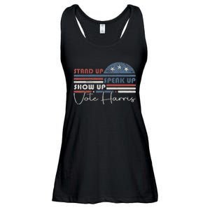 Trump Is A Scab Speak Up Stand Up Show Up Vote Harris Retro Ladies Essential Flowy Tank