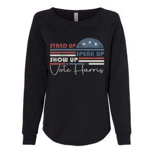 Trump Is A Scab Speak Up Stand Up Show Up Vote Harris Retro Womens California Wash Sweatshirt