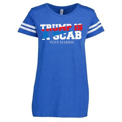 Trump Is A Scab Vote Harris Enza Ladies Jersey Football T-Shirt