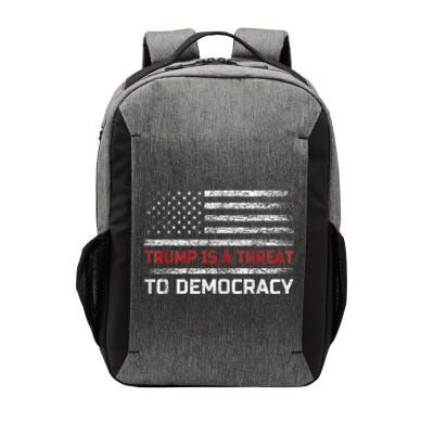 Trump Is A Threat To Democracy US Flag Anti Trump Vintage Vector Backpack