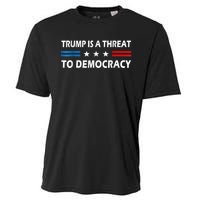 Trump Is A Threat To Democracy US Flag Anti Trump Vintage Cooling Performance Crew T-Shirt