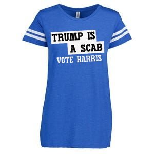 Trump Is A Scab Vote Harris Enza Ladies Jersey Football T-Shirt