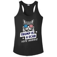 Trump Is A Scab Vote Harris 2024 Ladies PosiCharge Competitor Racerback Tank