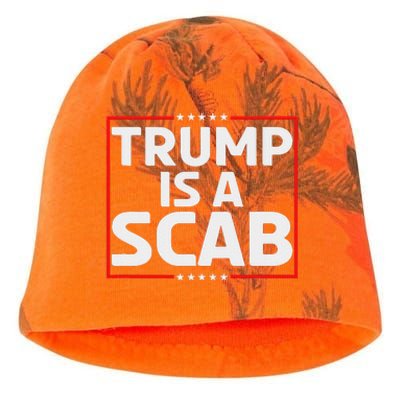 Trump Is A Scab Kati - Camo Knit Beanie