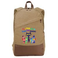 Teacher It's A Good Day To Teach Tiny Humans Cotton Canvas Backpack