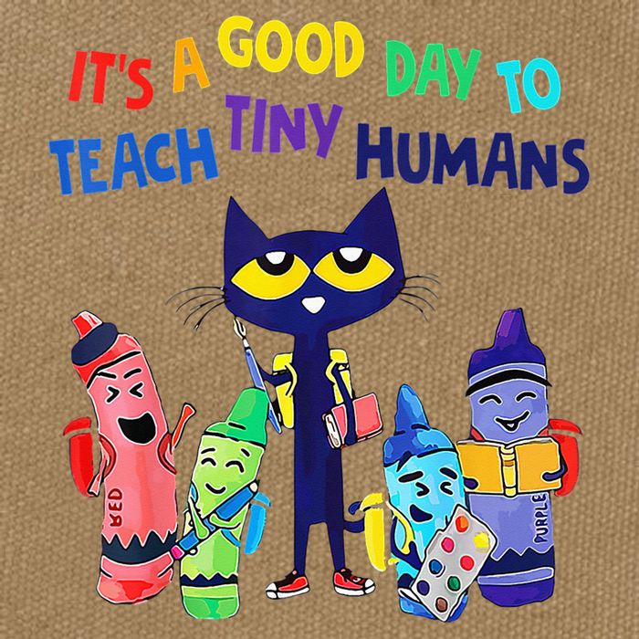 Teacher It's A Good Day To Teach Tiny Humans Cotton Canvas Backpack