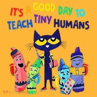 Teacher It's A Good Day To Teach Tiny Humans Pom Pom 12in Knit Beanie