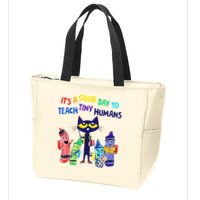 Teacher It's A Good Day To Teach Tiny Humans Zip Tote Bag