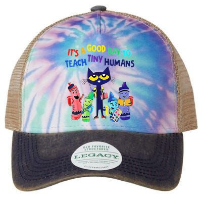Teacher It's A Good Day To Teach Tiny Humans Legacy Tie Dye Trucker Hat