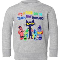Teacher It's A Good Day To Teach Tiny Humans Toddler Sweatshirt