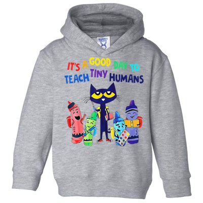 Teacher It's A Good Day To Teach Tiny Humans Toddler Hoodie