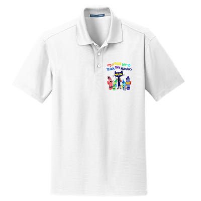 Teacher It's A Good Day To Teach Tiny Humans Dry Zone Grid Polo