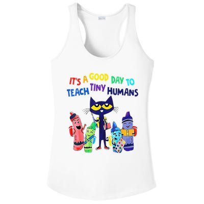 Teacher It's A Good Day To Teach Tiny Humans Ladies PosiCharge Competitor Racerback Tank