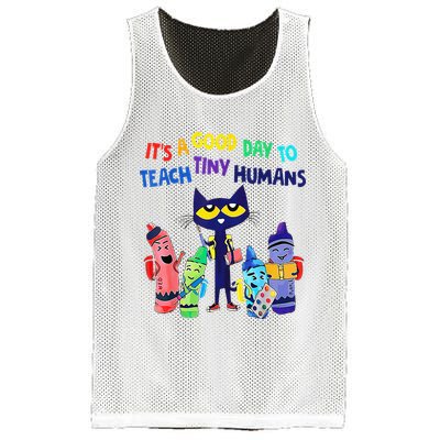 Teacher It's A Good Day To Teach Tiny Humans Mesh Reversible Basketball Jersey Tank
