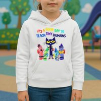 Teacher It's A Good Day To Teach Tiny Humans Kids Hoodie