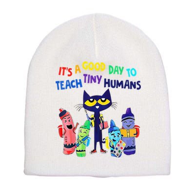 Teacher It's A Good Day To Teach Tiny Humans Short Acrylic Beanie