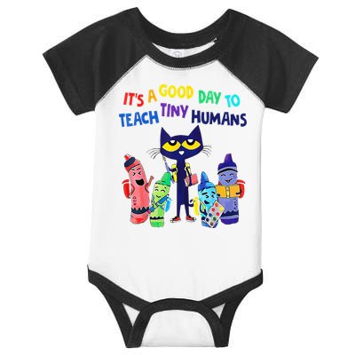 Teacher It's A Good Day To Teach Tiny Humans Infant Baby Jersey Bodysuit