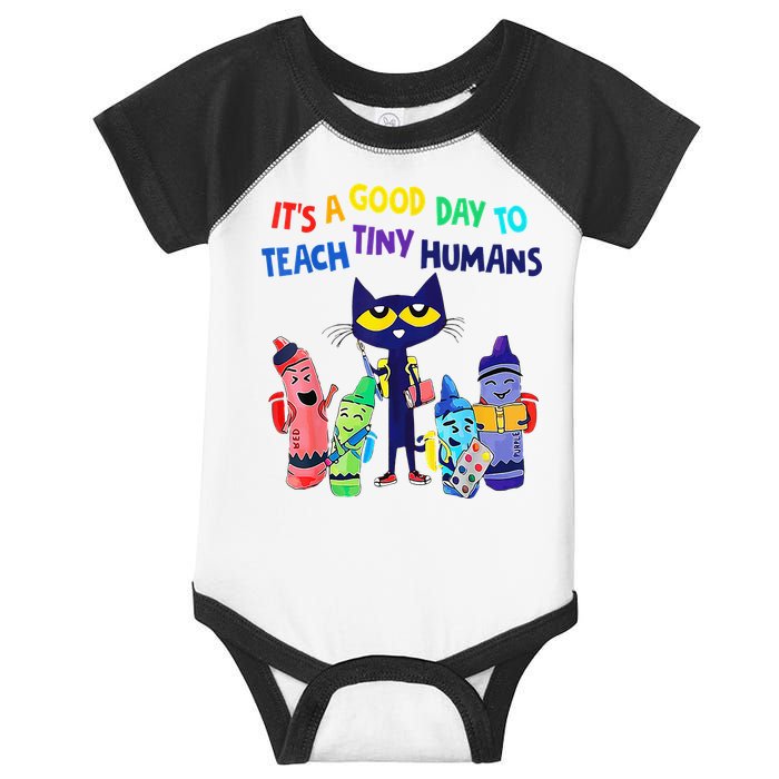 Teacher It's A Good Day To Teach Tiny Humans Infant Baby Jersey Bodysuit