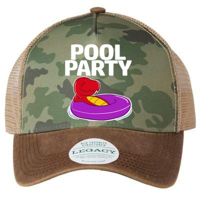 Tgiftrex In A Floater Pool Party Cool Gift Legacy Tie Dye Trucker Hat