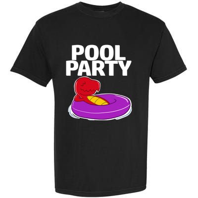 Tgiftrex In A Floater Pool Party Cool Gift Garment-Dyed Heavyweight T-Shirt