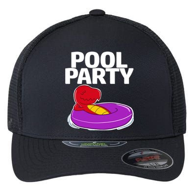 Tgiftrex In A Floater Pool Party Cool Gift Flexfit Unipanel Trucker Cap