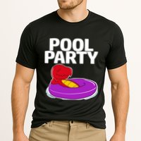 Tgiftrex In A Floater Pool Party Cool Gift Cooling Performance Crew T-Shirt