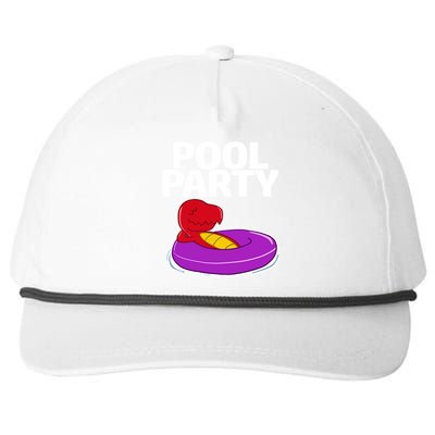 Tgiftrex In A Floater Pool Party Cool Gift Snapback Five-Panel Rope Hat