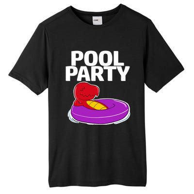 Tgiftrex In A Floater Pool Party Cool Gift Tall Fusion ChromaSoft Performance T-Shirt