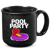 Tgiftrex In A Floater Pool Party Cool Gift 15oz Campfire Ceramic Mug