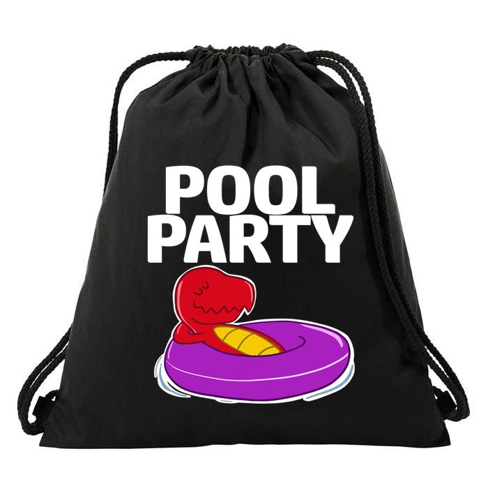 Tgiftrex In A Floater Pool Party Cool Gift Drawstring Bag