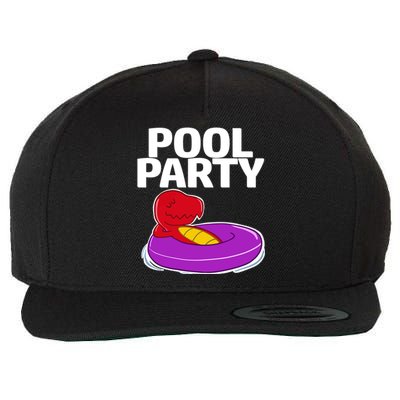 Tgiftrex In A Floater Pool Party Cool Gift Wool Snapback Cap