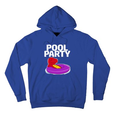 Tgiftrex In A Floater Pool Party Cool Gift Hoodie