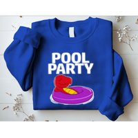 Tgiftrex In A Floater Pool Party Cool Gift Sweatshirt